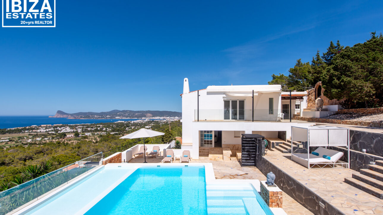 Luxury 8-Bedroom Villa with Panoramic Sea Views and Private Pool in Ibiza